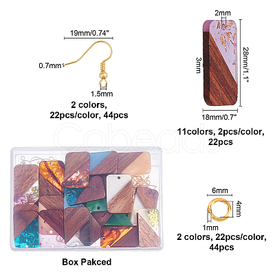 DIY Dangle Earring Making Kits DIY-OC0006-27-1