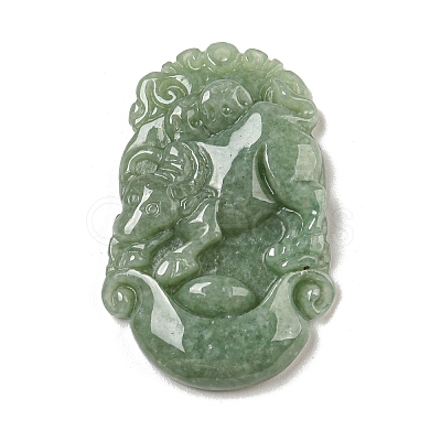 Natural Jadeite Pendant Necklaces G-H306-05-02-1