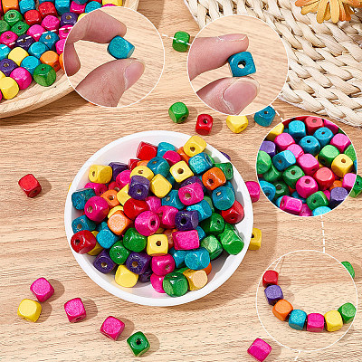 300Pcs Natural Wood Beads WOOD-SP0001-91-1