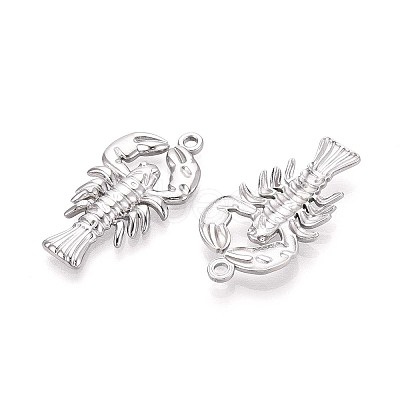 304 Stainless Steel Lobster Pendants STAS-T067-25P-1