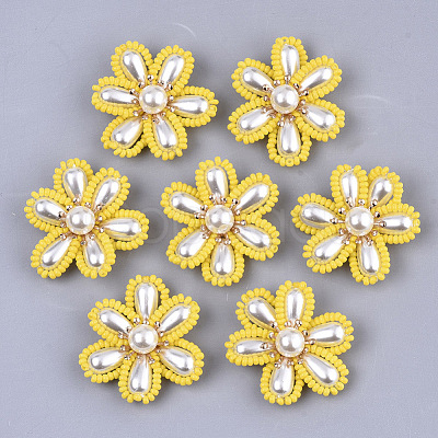 ABS Plastic Imitation Pearl Cabochons FIND-S321-11I-1