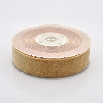 Polyester Velvet Ribbon for Gift Packing and Festival Decoration SRIB-M001-26mm-845-1