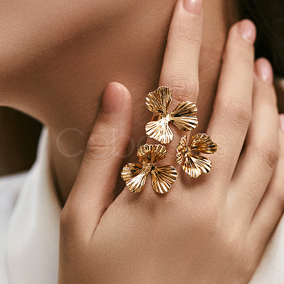 Brass Cuff Rings for Women LS-RJEW-Z097-01G-01-1