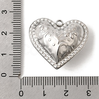 304 Stainless Steel Pendants STAS-B128-11C-P-1