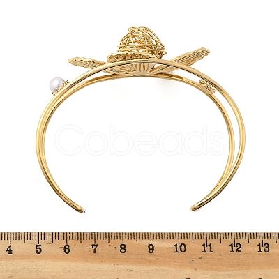 304 Stainless Steel Cuff Bangles for Women BJEW-Z091-04G-02-1