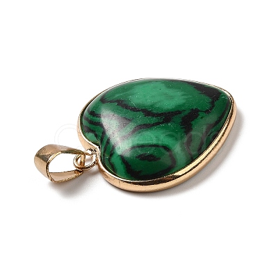 Natural Malachite Pendants G-K335-04G-11-1
