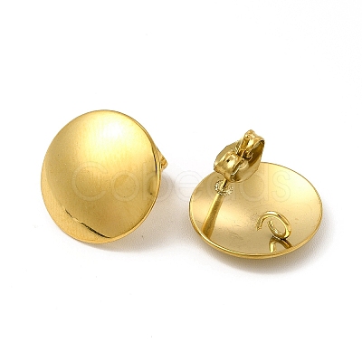 Ion Plating(IP) 304 Stainless Steel Stud Earrings EJEW-I281-25G-1