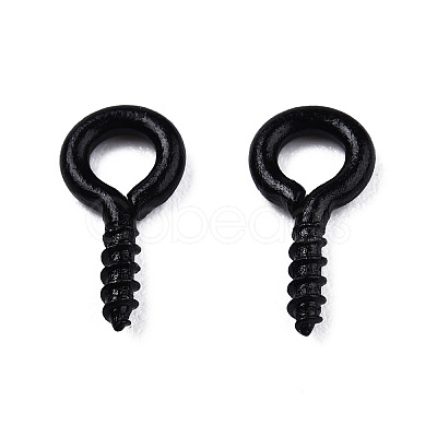 Spray Painted Iron Screw Eye Pin Peg Bails X-IFIN-N010-002B-1