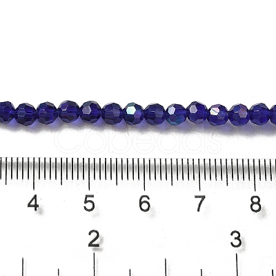 Electroplate Transparent Glass Beads Strands X-EGLA-A035-T4mm-L06-1