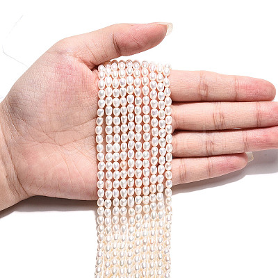 Natural Cultured Freshwater Pearl Beads Strands PEAR-N024-03-4AB-1