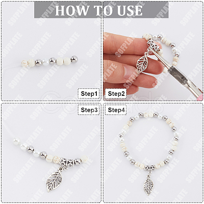 160Pcs Tibetan Style Alloy Tube Bails TIBE-SP0001-11AS-1