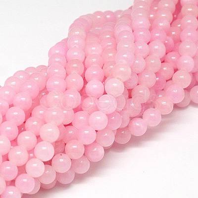 Natural Yellow Jade Beads Strands JBR6mm-2-1