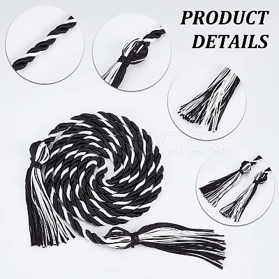 2Pcs 2 Style Polyester Tassel Big Pendant Decorations FIND-GF0004-11-1