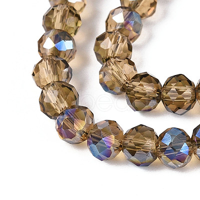 Electroplate Transparent Glass Beads Strands LS-EGLA-N054-T4mm-A03-1