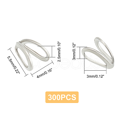304 Stainless Steel Pendant Bails STAS-UN0023-19-1