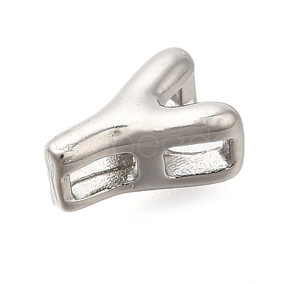 304 Stainless Steel Slide Charms STAS-B075-37P-Y-1