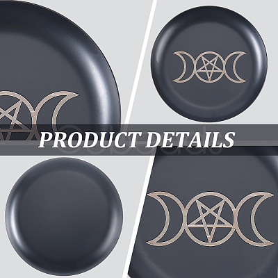 430 Stainless Steel Wiccan Altar Plate AJEW-WH20070-290A-01-1
