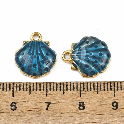 304 Stainless Steel Enamel Pendants STAS-L302-09G-1