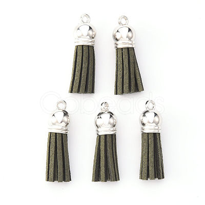 Faux Suede Tassel Pendant Decorations X-FIND-R095-031P-1