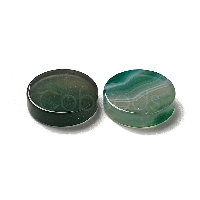 Natural Green Onyx Agate Cabochons G-A213-03A-1