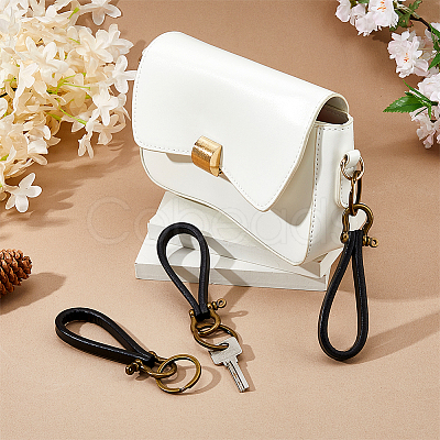 3Pcs Cowhide Keychains KEYC-FH0001-79-1