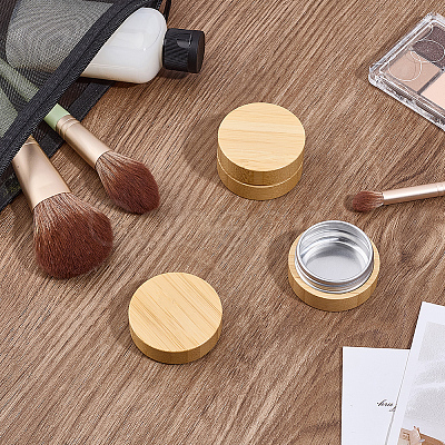 15G Bamboo & Aluminum Cream Jar CON-WH0112-016B-1