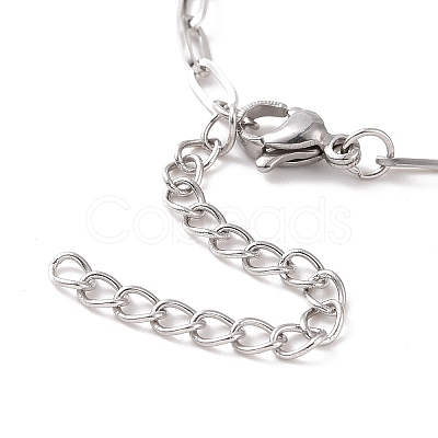 Non-Tarnish 304 Stainless Steel Cable Chain Bracelet for Men Women BJEW-E031-05F-P-1