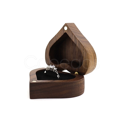 Heart Wooden Ring Storage Boxes PW-WG86876-01-1