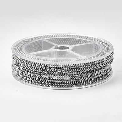 Tarnish Resistant 304 Stainless Steel Curb Chains CHS-S005-02-1
