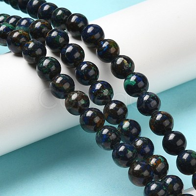 Natural Azurite Beads Strands G-H298-A01-03-1