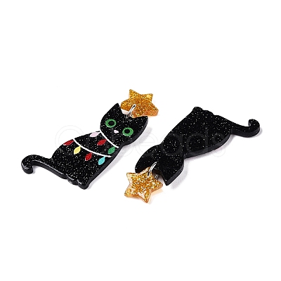 Christmas Themed Acrylic Pendants X-SACR-P023-B02-1