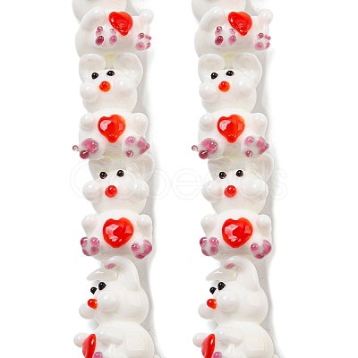 Handmade Lampwork Beads Strands LAMP-L079-02B-1