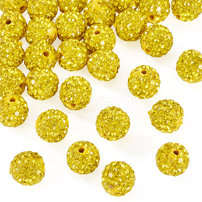 30Pcs Pave Disco Ball Beads RB-TA0001-27A-1