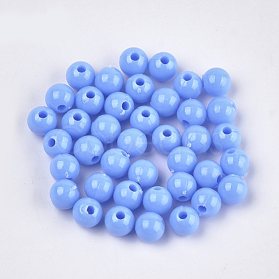 Opaque Plastic Beads KY-T005-6mm-623-1