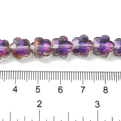 Electroplate Glass Beads Strands EGLA-B006-04A-HP03-1