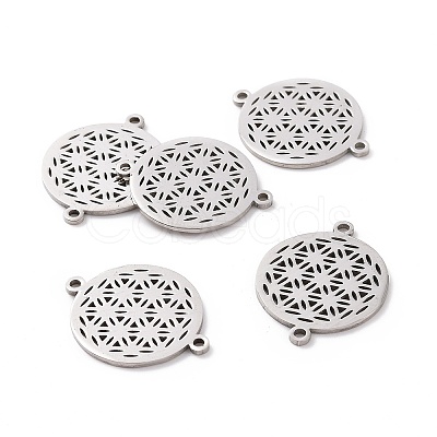 Non-Tarnish 201 Stainless Steel Sacred Geometry Links STAS-S105-JN900-1