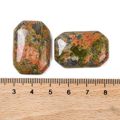 Natural Unakite Cabochons G-B085-01A-06-1