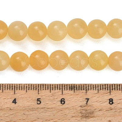 Natural Yellow Calcite Beads Strands GG-CBAA3AB-02-8mm-1