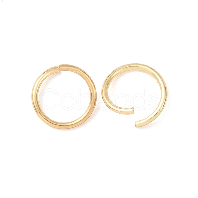 Brass Open Jump Rings KK-G604-08G-13-1