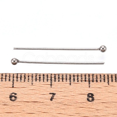 304 Stainless Steel Head Pins STAS-T065-25mm-20P-1