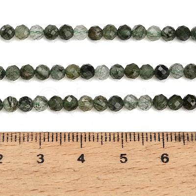 Natural Green Rutilated Quartz Beads Strands GG-CBA9722-A05-4mm-1