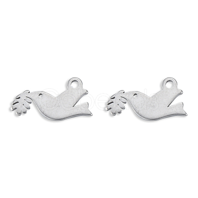 Non-Tarnish 201 Stainless Steel Charms STAS-N098-130P-1
