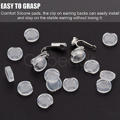 120Pcs Comfort Silicone Earring Pads KY-SP0001-04-1