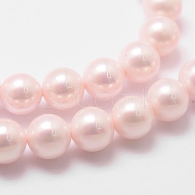 Shell Pearl Bead Strands X-BSHE-L025-06-8mm-1