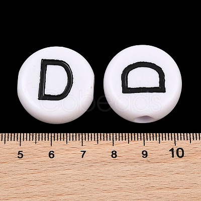 Opaque White Acrylic European Beads AC-CBA3BDD-01D-1
