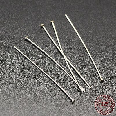 Sterling Silver Flat Head Pins X-STER-M030-B-01S-1