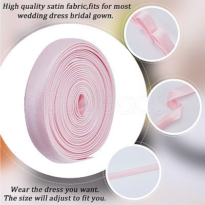 2Pcs Polyester Cord for Women's Wedding Dress Zipper Replacement DIY-GF0010-30B-1