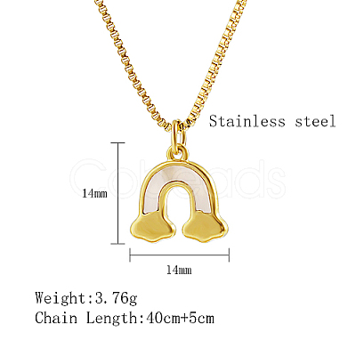 304 Stainless Steel Pendant Necklace GF6823-2-1