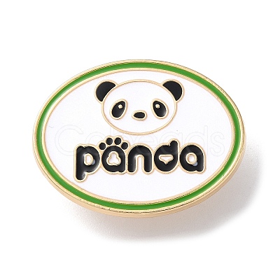 Cartoon Panda Enamel Pins JEWB-G033-01C-1