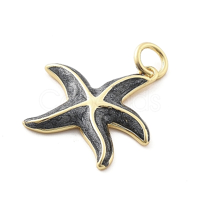 Brass Enamel Pendants KK-Q029-04G-02-1